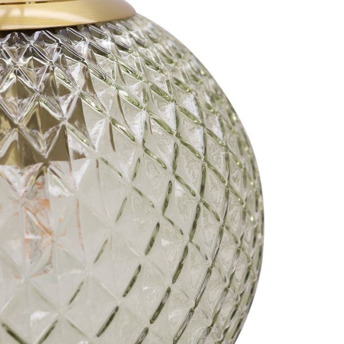 Lampada a sospensione verde retrò, Johnson