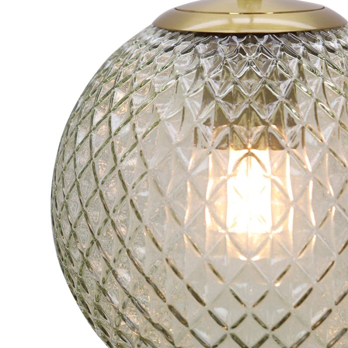 Lampada a sospensione verde retrò, Johnson