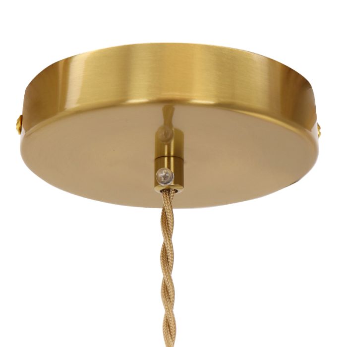 Lampada a sospensione verde retrò, Johnson