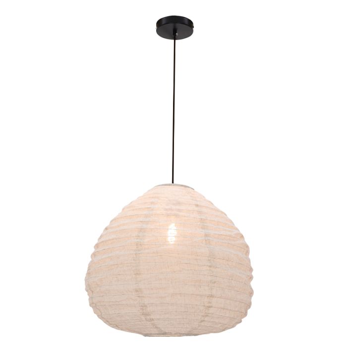 Lampada a sospensione beige rustica, Leila