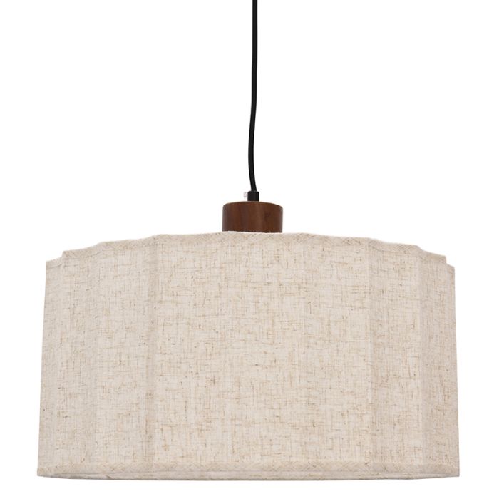Lampada a sospensione beige rustica, Loulou