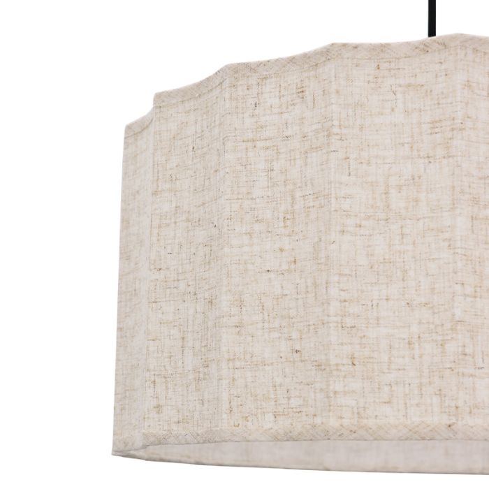 Lampada a sospensione beige rustica, Loulou