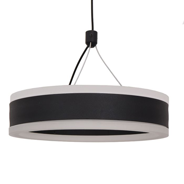 Lampada a sospensione nera design, Lava, 56W, 3000K LED