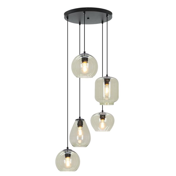 Lampada a sospensione verde moderna, Caia