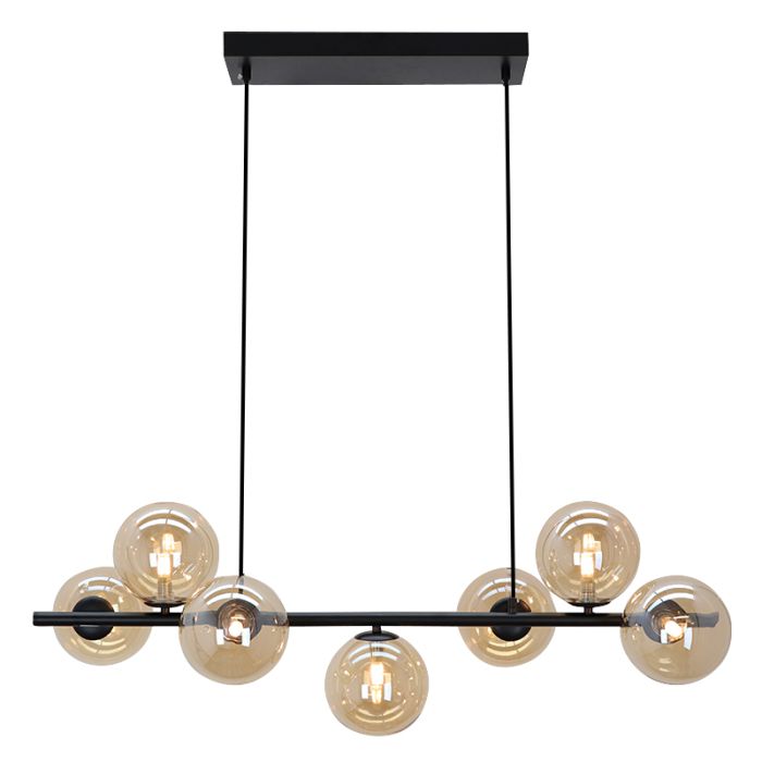 Lampada a sospensione ambrata design, Remo
