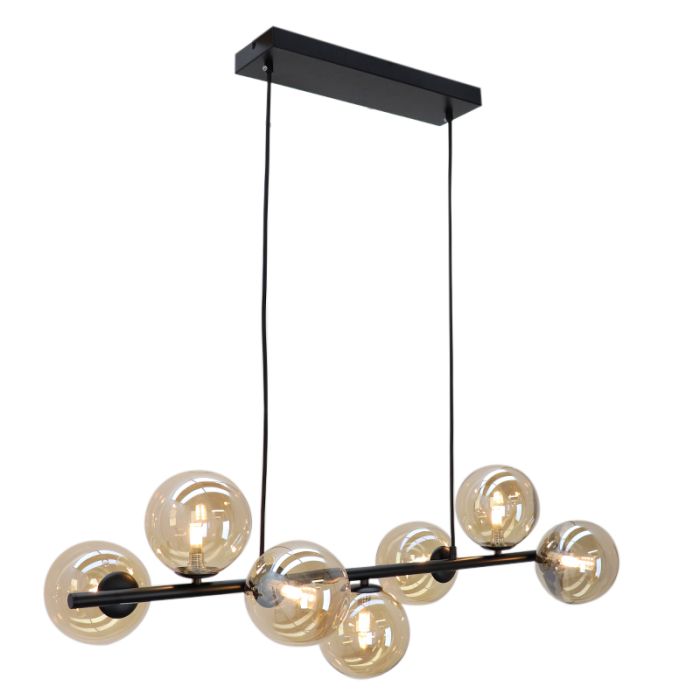 Lampada a sospensione ambrata design, Remo