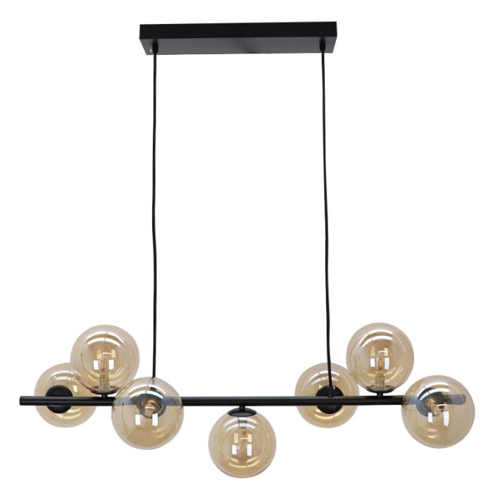 Lampada a sospensione ambrata design, Remo