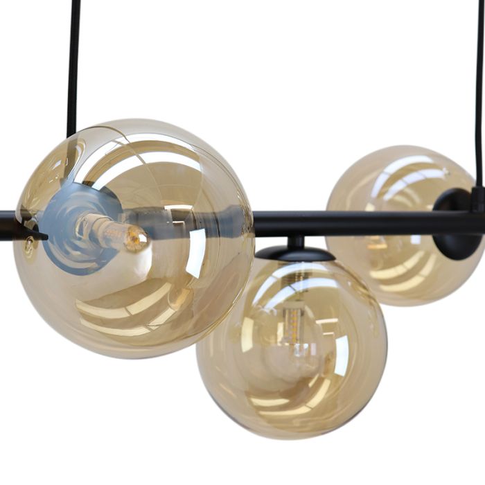 Lampada a sospensione ambrata design, Remo