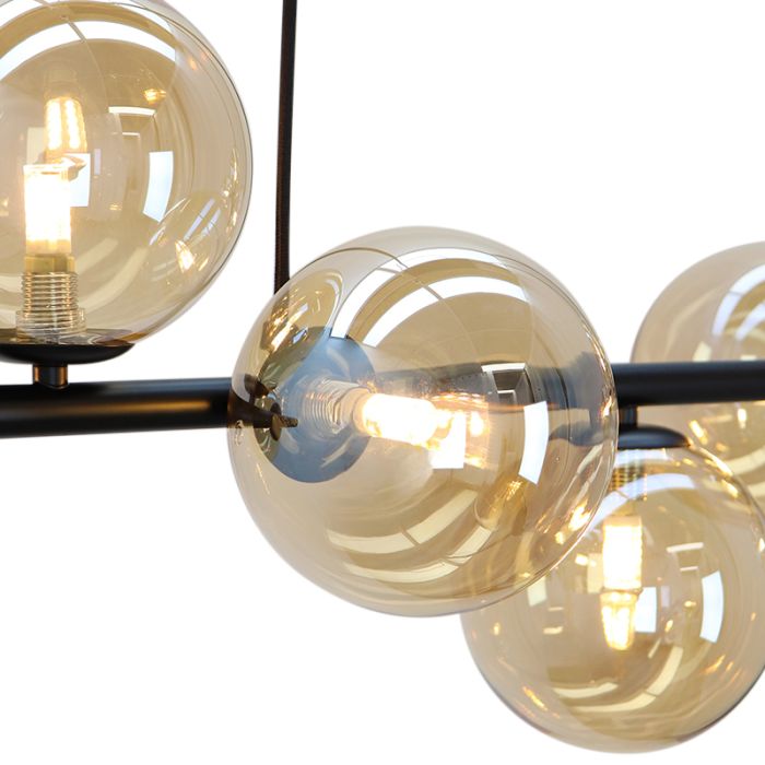 Lampada a sospensione ambrata design, Remo