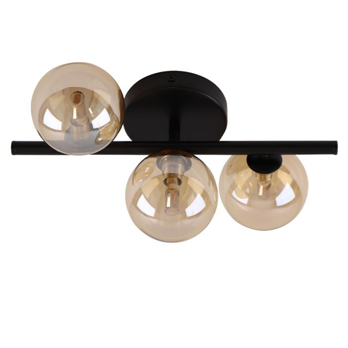 Lampada da soffitto ambrata design, Remo