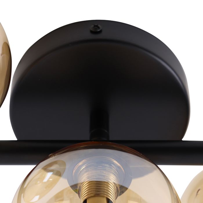 Lampada da soffitto ambrata design, Remo