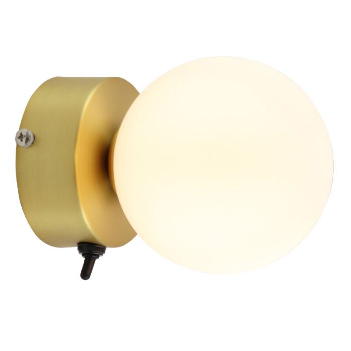 Applique per bagno dorata moderna, Amer, IP44