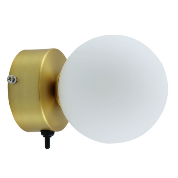 Applique per bagno dorata moderna, Amer, IP44