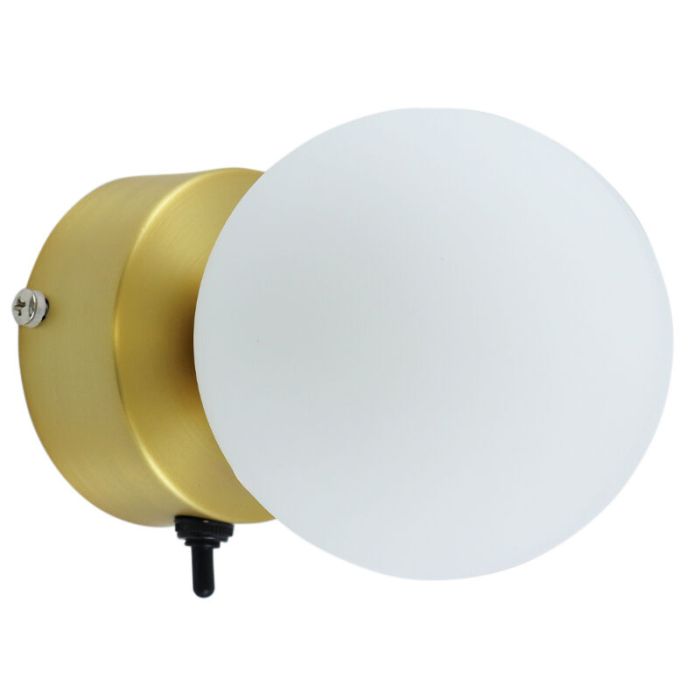 Applique per bagno dorata moderna, Amer, IP44