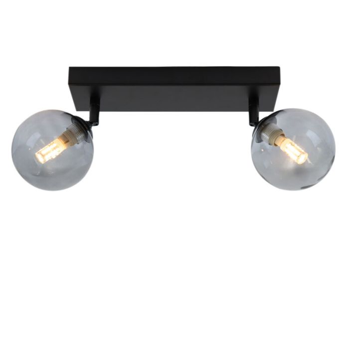 Lampada da soffitto da bagno nera moderna, Amer, IP44