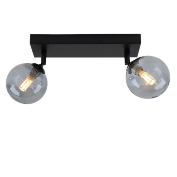 Lampada da soffitto da bagno nera moderna, Amer, IP44