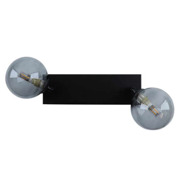 Lampada da soffitto da bagno nera moderna, Amer, IP44