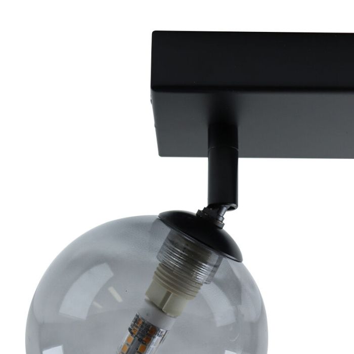 Lampada da soffitto da bagno nera moderna, Amer, IP44