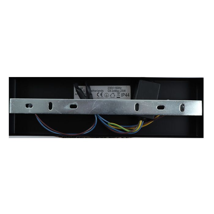 Lampada da soffitto da bagno nera moderna, Amer, IP44