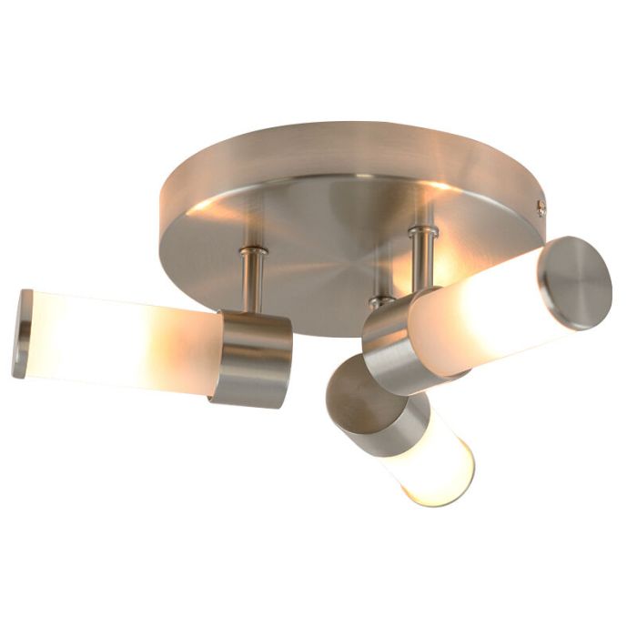 Lampada da soffitto da bagno in nichel moderna, Callum, IP44