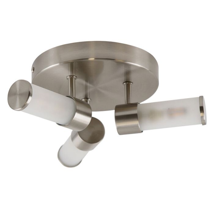 Lampada da soffitto da bagno in nichel moderna, Callum, IP44