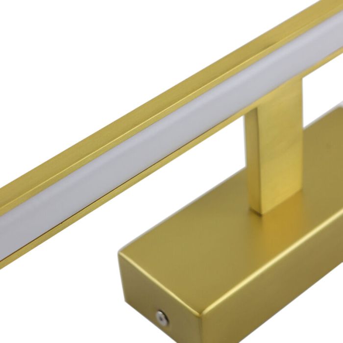 Lampada per specchio dorata moderna, Steffy, 8W, 3000K LED, IP44