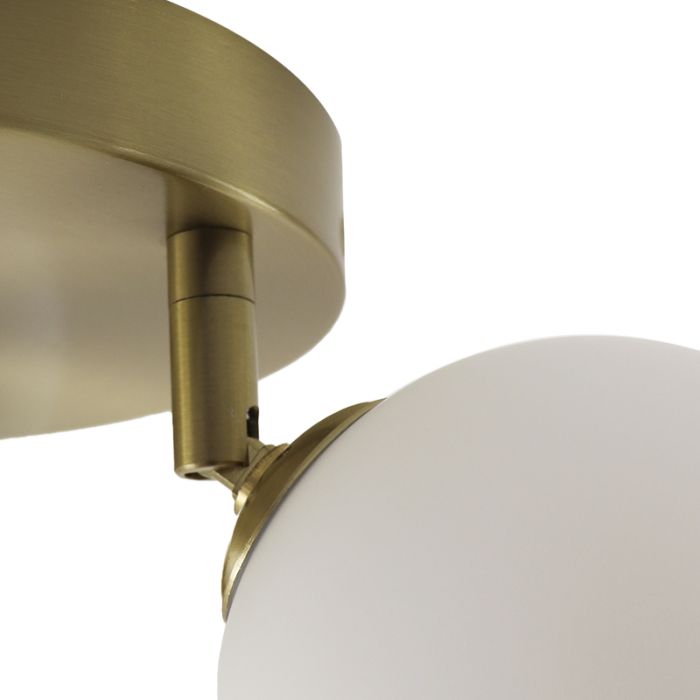Lampada da soffitto da bagno bianca moderna, Amer, IP44