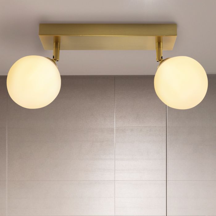 Lampada da soffitto da bagno bianca moderna, Amer, IP44