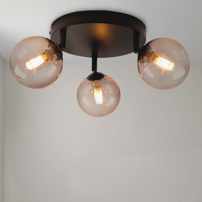 Lampada da soffitto da bagno ambrata moderna, Amer, IP44
