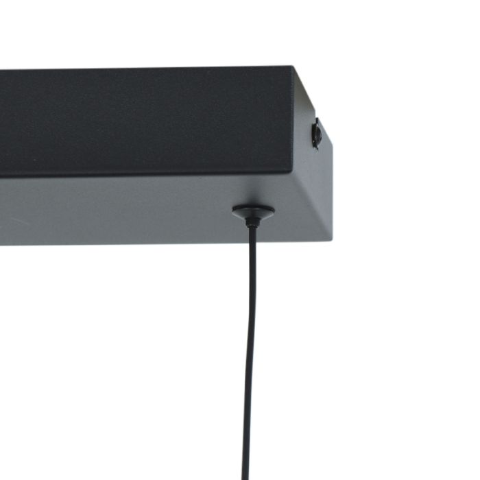 Lampada a sospensione nera moderna, Iwan, 18W, 3000K LED