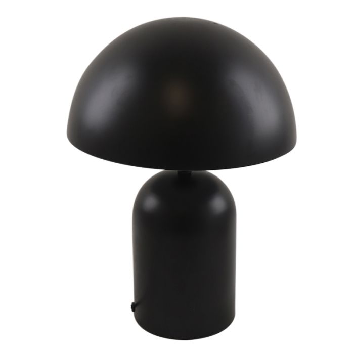 Lampada da tavolo nera moderna, Isha, con interruttore