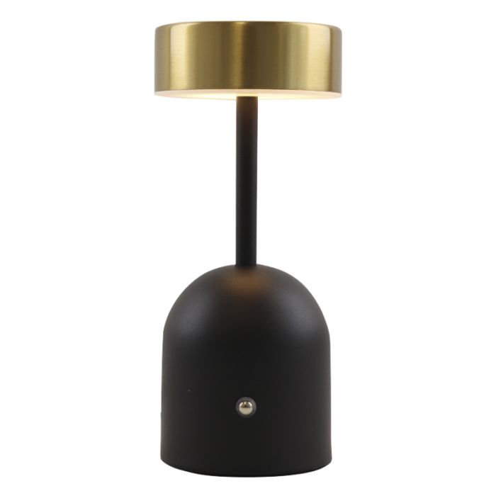 Lampada da tavolo in ottone moderna, Isabel, 3W, 3000K LED, con interruttore