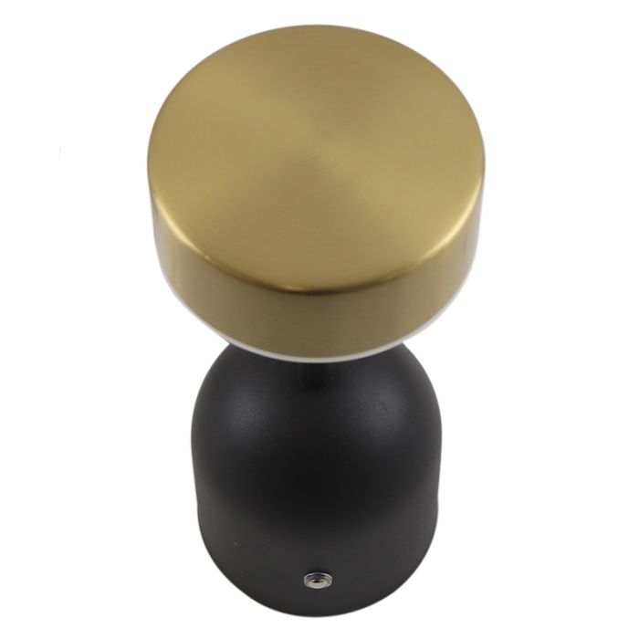 Lampada da tavolo in ottone moderna, Isabel, 3W, 3000K LED, con interruttore