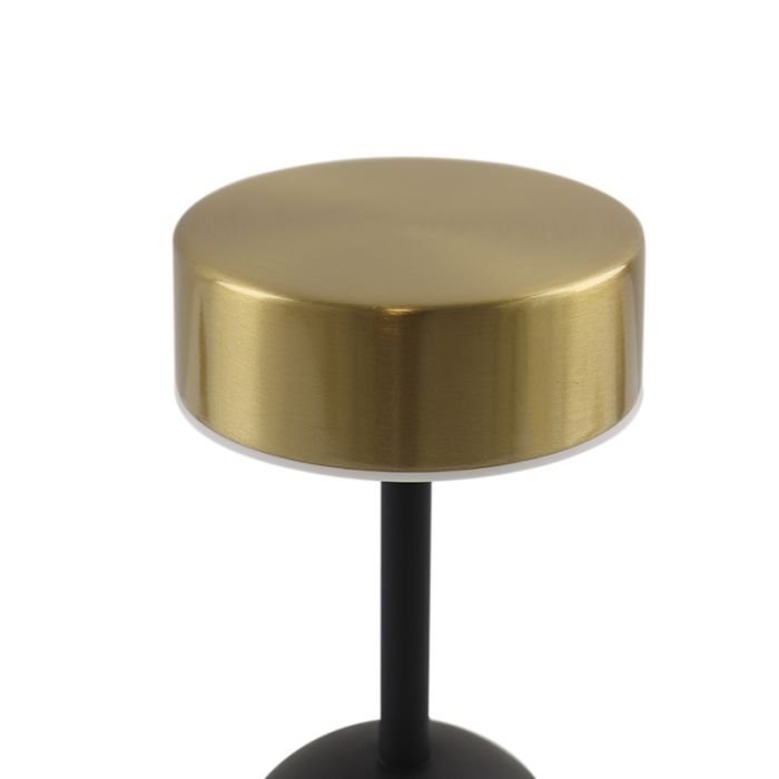 Lampada da tavolo in ottone moderna, Isabel, 3W, 3000K LED, con interruttore