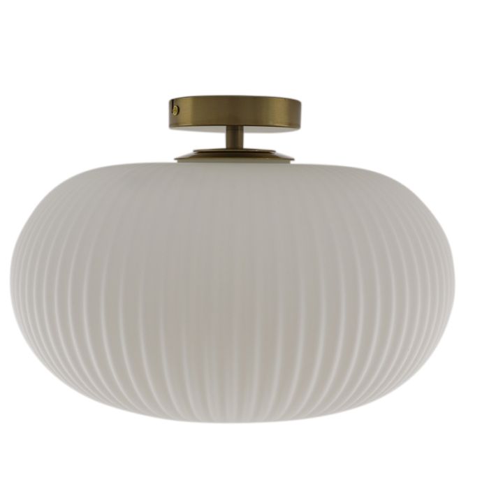 Lampada da soffitto da bagno bianca design, Elliot, IP44