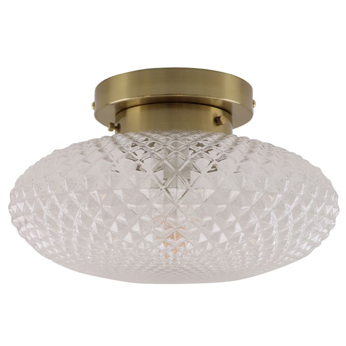 Lampada da soffitto in ottone retrò, Valesca