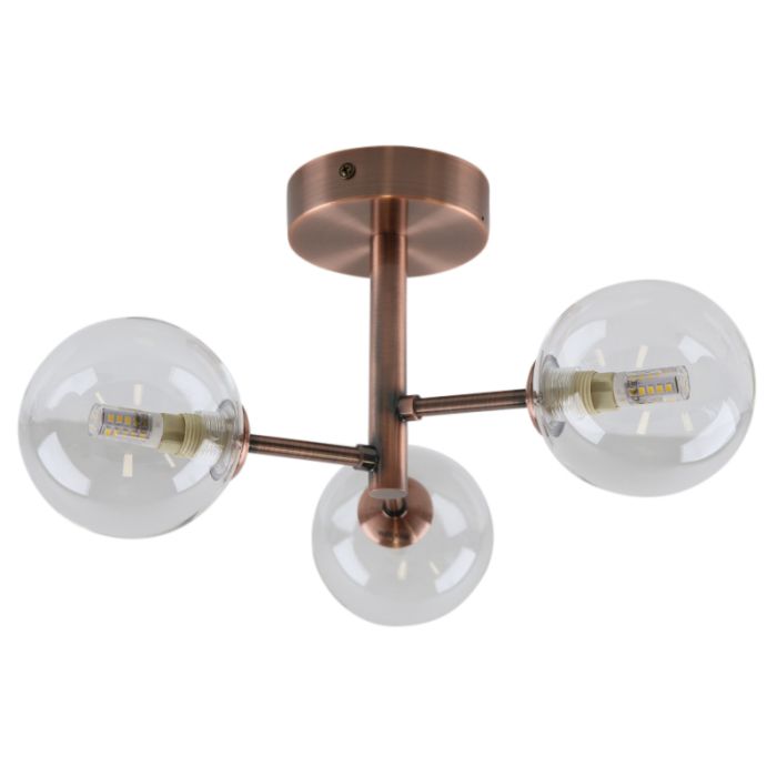 Lampada da soffitto in rame moderna, Amer, IP44