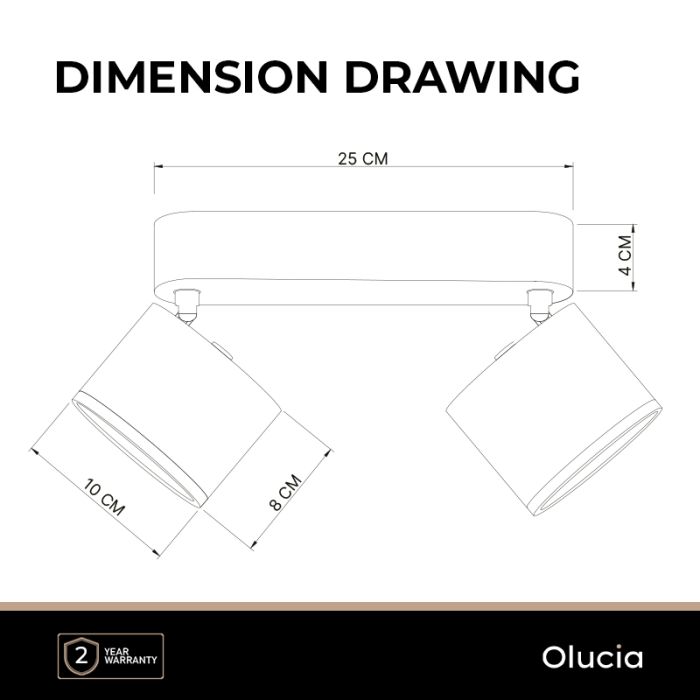 Faretto da soffitto in ottone moderno, Thomas