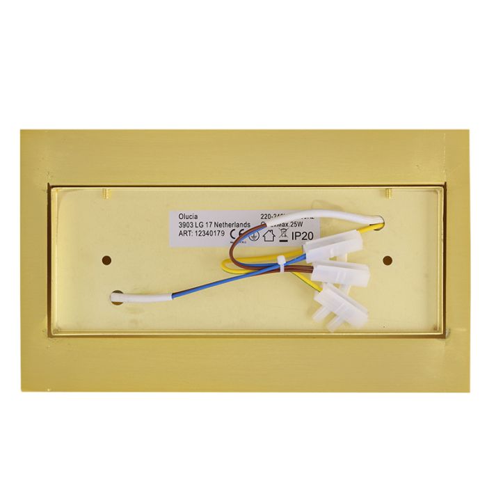 Applique da parete in ottone moderna, Perry