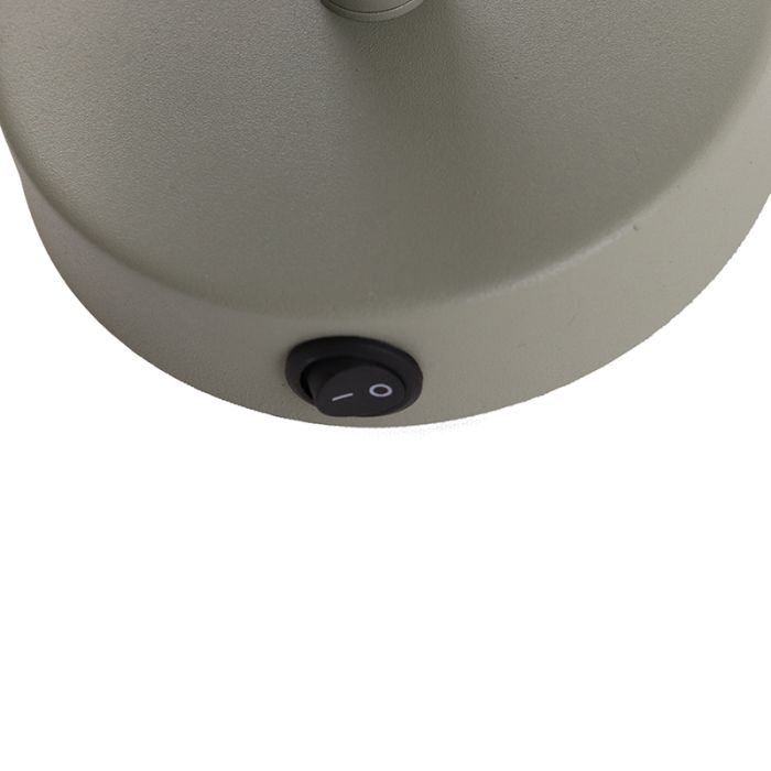 Faretto da parete verde moderno, Rinke, con interruttore
