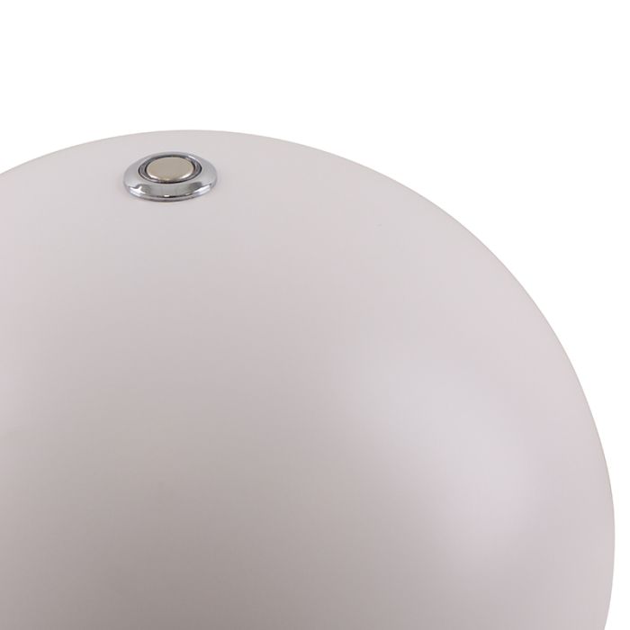 Lampada da tavolo bianca retrò, Douwe, 4W, dim to warm LED, controllo touch