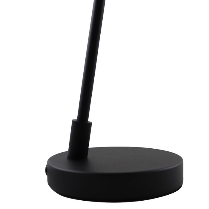 Lampada da tavolo nera moderna, Taro, con interruttore