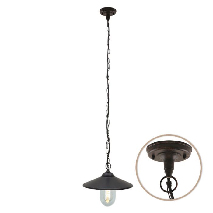 Lampada da esterno color ruggine classica, Maxx, IP44