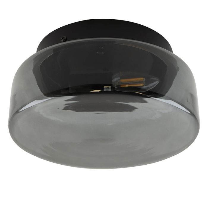Plafoniera grigia design, Byron