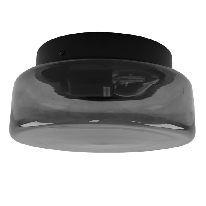 Plafoniera grigia design, Byron