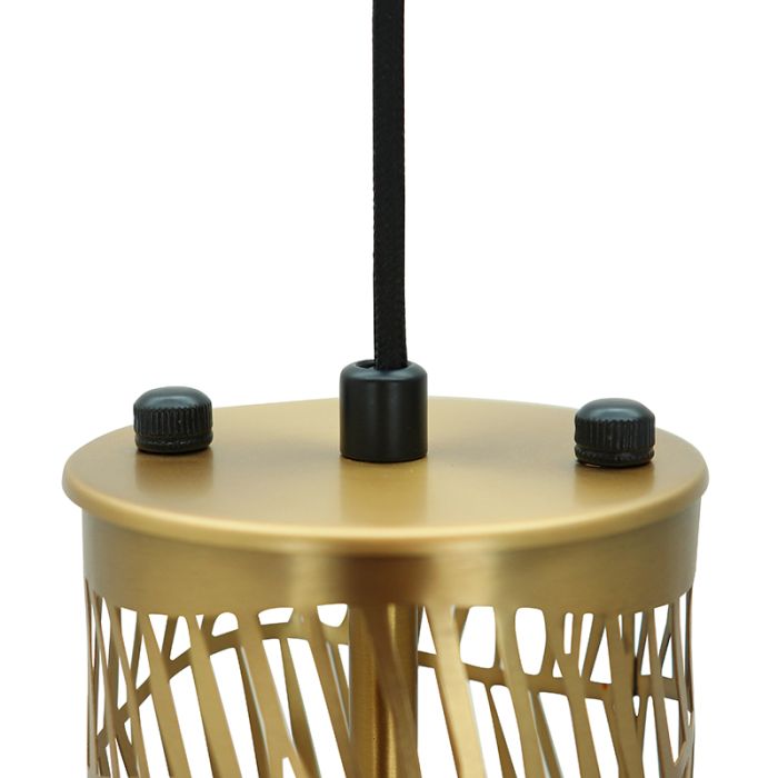 Lampada a sospensione in ottone metallo, Marli