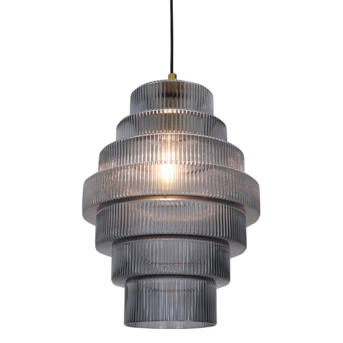 Lampada a sospensione grigia retrò, Paris