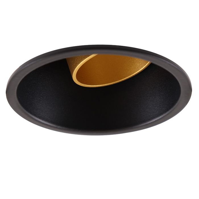 Faretto da incasso nero moderno, Timothy