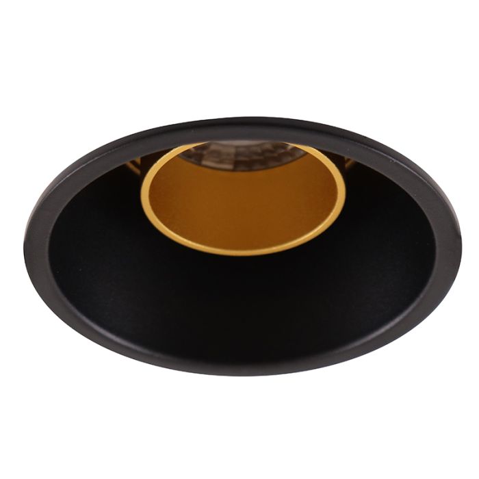 Faretto da incasso nero moderno, Timothy