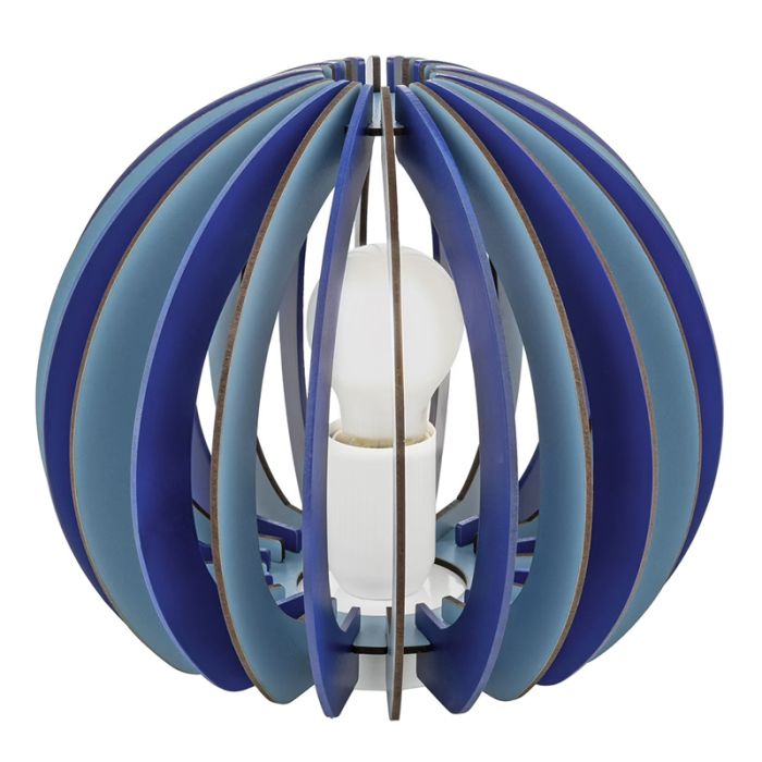Lampada da tavolo per bambini blu in legno, Babette